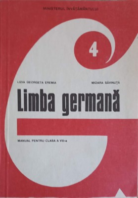 LIMBA GERMANA, MANUAL PENTRU CLASA A VIII-A-LIDIA GEORGETA EREMIA, MIOARA SAVINUTA-254609 foto