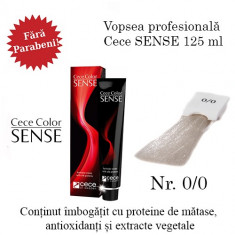 Cece Sense vopsea permanenta 125 ml FARA PARABENI nr.0/0 foto