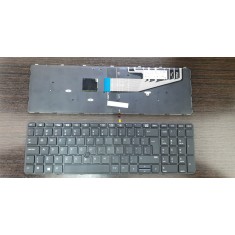 Tastatura laptop noua HP ProBook 650 G2 655 G2 Black Frame Black Backlit With Point Win8 Reprint Big Enter