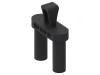 Adaptor banană 4mm priză mufă x2 36A 1kV neagră