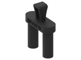 Adaptor banană 4mm priză mufă x2 36A 1kV neagră