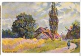 CPIB 16783 CARTE POSTALA - FELICITARE PICTURA, PEISAJ, VECHE, 1902, SPLITGERBER