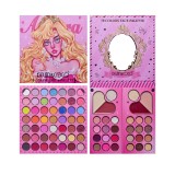 Trusa de machiaj, kevin &amp; coco, princess palette. fard de pleoape, iluminator, corector, ruj, 79 culori, 19.7 x 20 x 2 cm