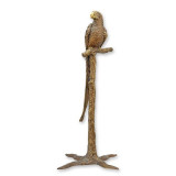 Papagal pe o creanga-statueta din bronz TBD-5