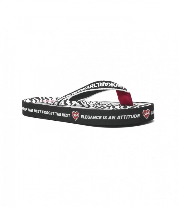 Slapi , papuci Karl Lagerfeld KOSTA Karnimal zebra S
