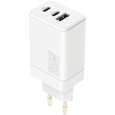 Incarcator Retea MaXlife MXTC-08-65ACC, 65W, 3.25A, 1 x USB-A - 2 x USB-C, Alb foto