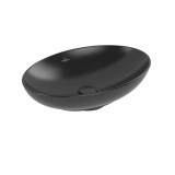 Lavoar pe blat, Villeroy &amp; Boch, Loop &amp; Friends, oval, 56 cm, negru mat