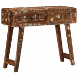 vidaXL Masă consolă, 90x32x75 cm, lemn masiv recuperat