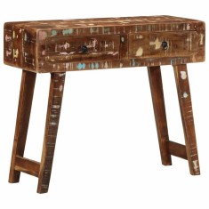 vidaXL Masă consolă, 90x32x75 cm, lemn masiv recuperat 4104520