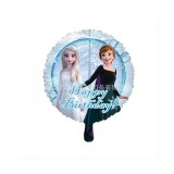 Balon Anna si Elsa Happy Birthday - Frozen, 45 cm