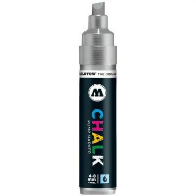 Marker Molotow CHALK Marker &amp;amp;bdquo;metallic&amp;amp;rdquo; 4-8mm metallic silver 001 foto