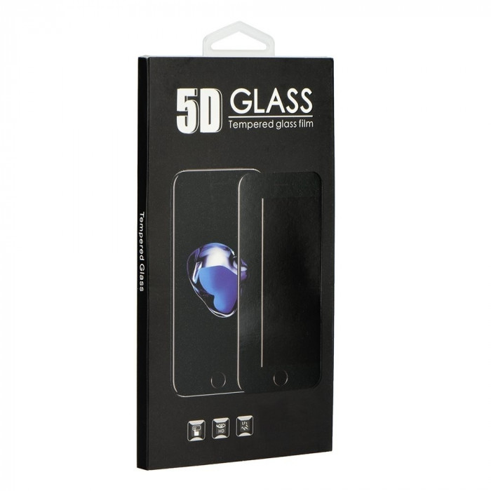 Folie de Sticla 5D HUAWEI Y7 2018 / Y7 Prime 2018 (Negru) Full Glue