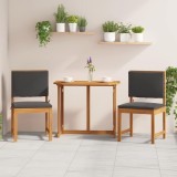 VidaXL Scaun pentru Grădină 2 pcs Maro 50 x 50 x 91cm