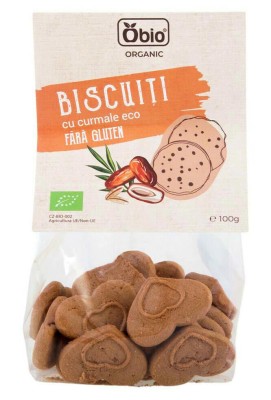 Biscuiti cu Curmale Fara Gluten Eco 100 grame Obio foto