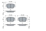 BOSCH 0 986 424 869 set placute frana,frana disc