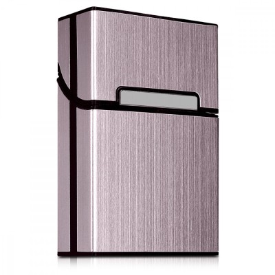 Husa pentru pachet de tigari 9 x 5.9 x 2.6 cm Pachet tigari, Kwmobile, Rose Gold, Aluminiu, 44702.81 foto