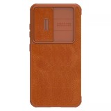 Cumpara ieftin Husa pentru Samsung Galaxy S23 Plus, Nillkin QIN Leather Pro Case, Brown