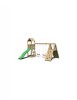 Loc de joaca din lemn Fungoo FLEPPI cu 2 leagane si catarator 04630PK