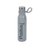 Termos izoterm cu maner si mesaj motivational, Gri mat, 500 ml, ATU-085840, Oem