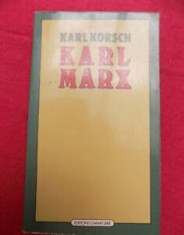 KARL MARX - KARL KORSCH (CARTE IN LIMBA FRANCEZA) foto