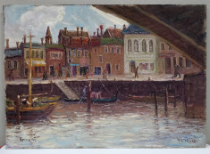 Nicolcea Spineni - Venetia, Gondole pe canal foto