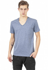 Tricou melange v-neck pocket tee Urban Classics M EU foto