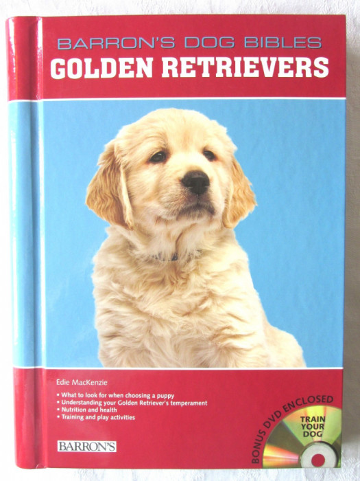 &quot;BARON&#039;S DOG BIBLES - GOLDEN RETRIEVERS&quot;, Edie Mackenzie, 2010. Carte + DVD