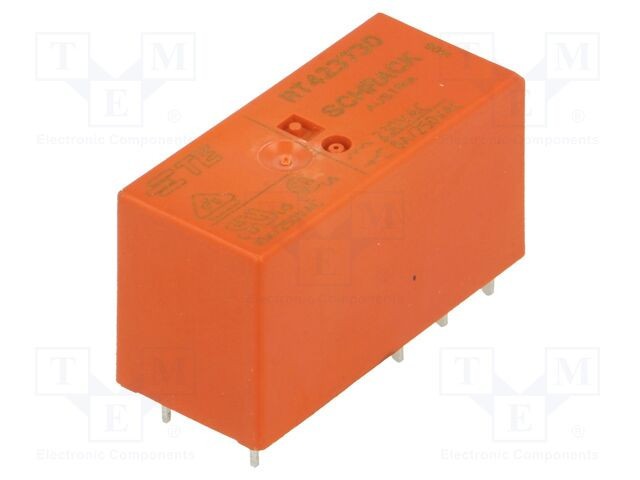 Releu electromagnetic DPDT TE Connectivity 230VAC 8A 8A/250VAC RT2