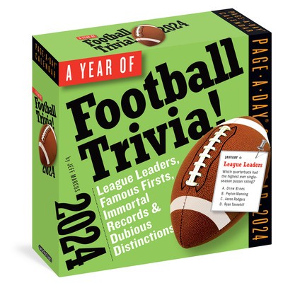 A Year of Football Trivia! Page-A-Day Calendar 2024 foto