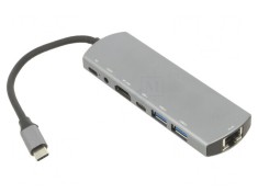 Adaptor USB 3.0/3.1 Nichelat 0.15m Negru 5Gbps Argintiu