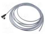 Conector M12 HARTING mufă mamă 5 pini unghi 5m PVC