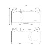 Placute frana Audi A3 Sportback (8pa) 09.04-12.15, Tt (8j3) 07.06-01.15 ; Cupra Ateca (Kh7 Khp Kbp) 09.18-, Formentor (Km7) 07.20-, Leon (Kl1 Ku1) 09, BREMBO