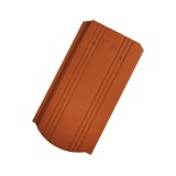 Tiglele ceramice Tondach Solzi cu falturi rosu