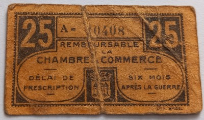 Franta, 25 Centimes 1918 foto