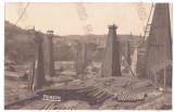 778 - MORENI, Dambovita, oil wells, Romania - old postcard, real Photo - unused