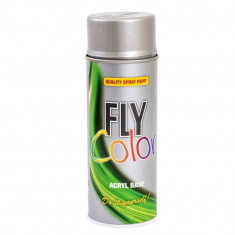 Vopsea Spray Decorativa Dupli-Color Fly Color, 400 ml, Argintie, Spray Vopsea Decorativa, Vopsea Acrilica Decorativa, Vopsele Decorative Pulverizante,