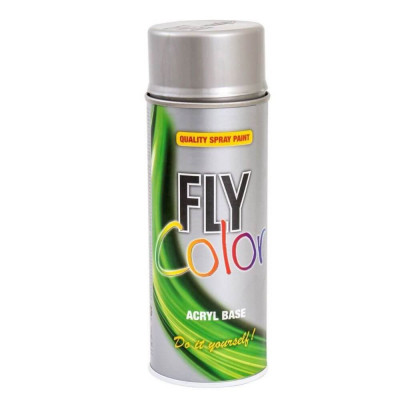 Vopsea Spray Decorativa Dupli-Color Fly Color, 400 ml, Argintie, Spray Vopsea Decorativa, Vopsea Acrilica Decorativa, Vopsele Decorative Pulverizante, foto