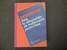 PROBLEME DATE LA OLIMPIADELE DE MATEMATICA PENTRU LICEE D M BATINETU RF6/.4