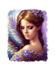 Sticker decorativ, Zana, Mov, 70 cm, 6867ST foto
