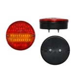 Lampa auto BestAutoVest pentru remorca partea Dreapta/ Stanga rotund cu leduri 12/24V 140mm fara lampa numar , 1 buc., Rapid