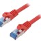 Patch Cord Ethernet S/FTP Cat6a LSZH Roșu 1.5m