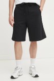 Versace Jeans Couture pantaloni scurti din bumbac barbati, culoarea negru, 78GAD3B1 F0010