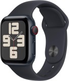 Apple Watch SE 2nd Gen 40mm LTE ,Midnight Aluminum Case with Midnight Sport Band M L