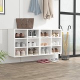 vidaXL Pantofare, 2 buc., alb, 52,5x30x50 cm 808685
