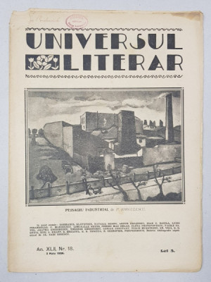 REVISTA &amp;#039;UNIVERSUL LITERAR&amp;#039;, ANUL XLII, NR. 18, 2 MAI 1926 foto