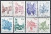 Monaco 1984 Mi 1634/41 MNH - Primele vederi ale Monaco, Nestampilat