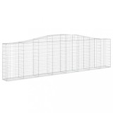 Cumpara ieftin Cos gabion arcuit 400x30x100/120 cm fier galvanizat