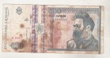 bnk bn Romania 500 lei 1992 - filigran fata - uzata