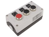 Casetă de comandă 3 butoane IP67 metalică