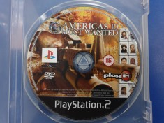America&amp;#039;s 10 Most Wanted - joc PS2 (Playstation 2) foto